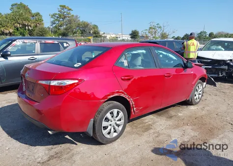 2015 Toyota Corolla Le из США, поврежденный, VIN 2T1BURHE4FC299556